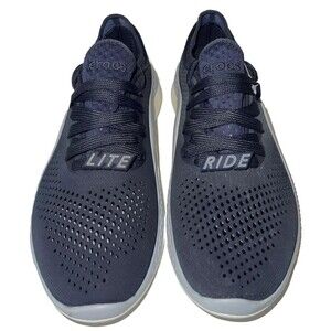 Crocs Womens Size 10 Literide 360 Pacer Navy Blue Comfort Slip-On Sneaker Shoe